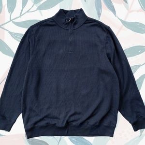 Axist Long Sleeve Quarter-Zip Ottoman Sweater XXL